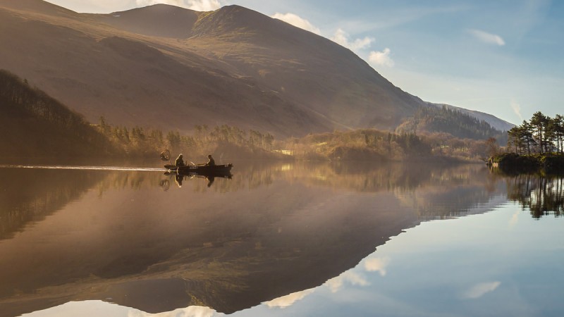 Fishing on Lake Thirlmere in the Lake District