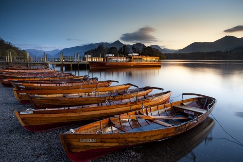Boats on Derwent Water in the Lake District