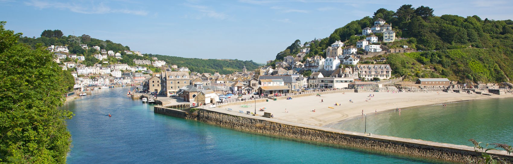 The town of Looe in Cornwall. Photograph by CHARLESY