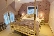 Four poster bedroom at the Haviland self catering cottage