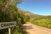 Craswall sign showing Black Hill near Forest Mill holiday accommodation