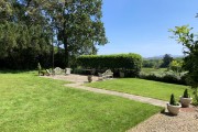 South facing terrace at Lorton House self catering accommodation