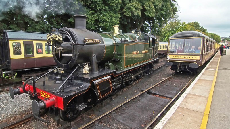 A steam engine at Paignton