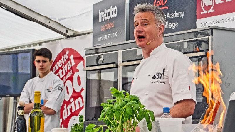 Cookery demonstrations at the Exeter Food Festival