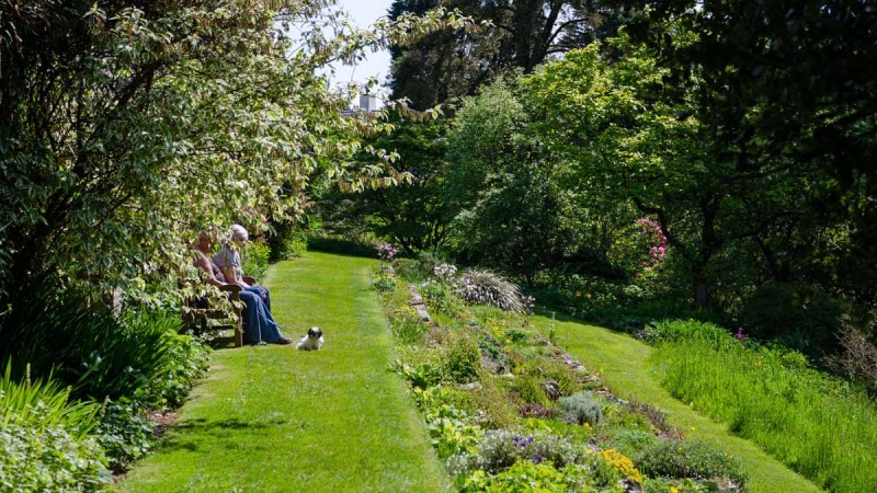 Enjoying peace and quiet at Marwood Hill Gardens in North Devon