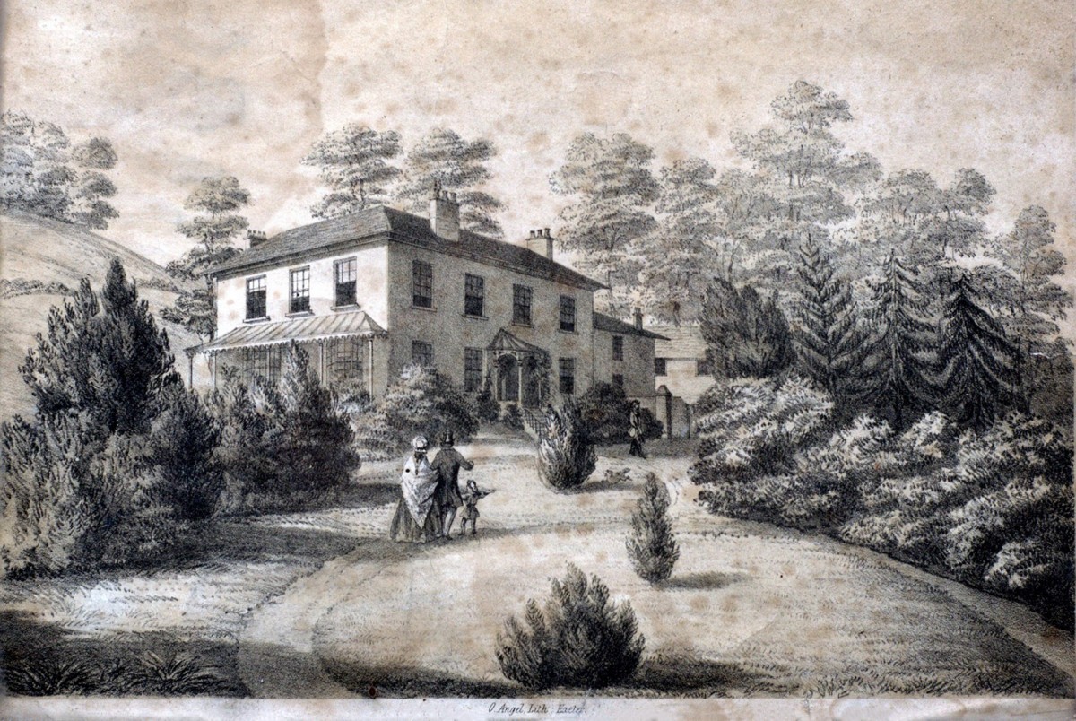 A 19th century lithograph of Fonthill in Shaldon, where I was brought up