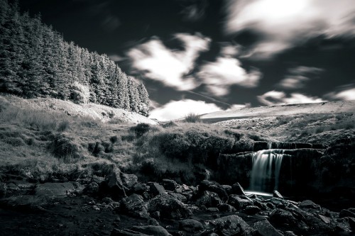 Infrared view of Breacon Beacons natural park