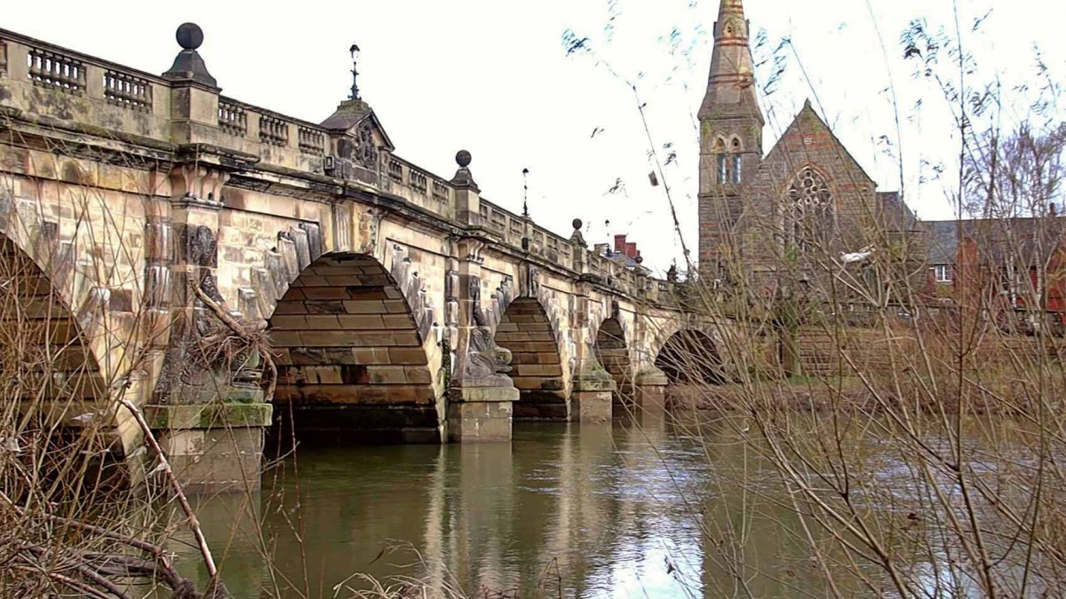 The English Bridge, spanning the River Severn