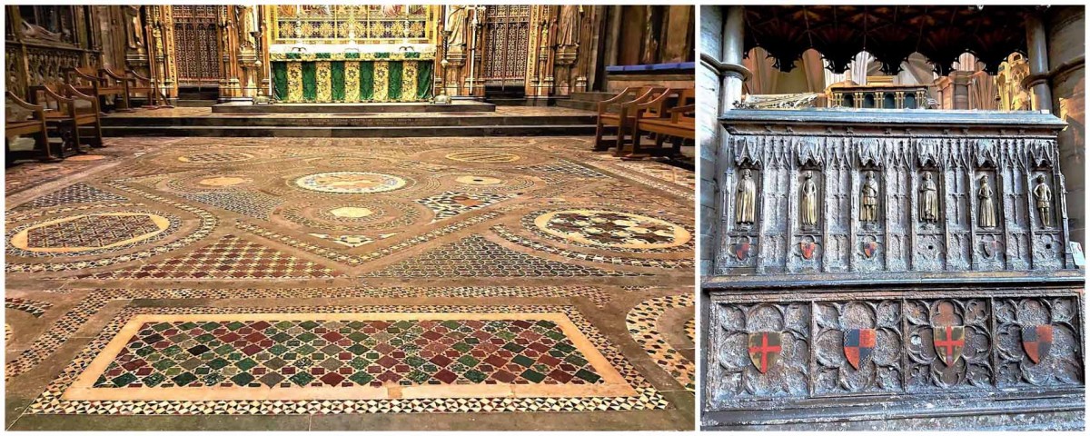 The Cosmati Pavement, and the tomb of King Edward III
