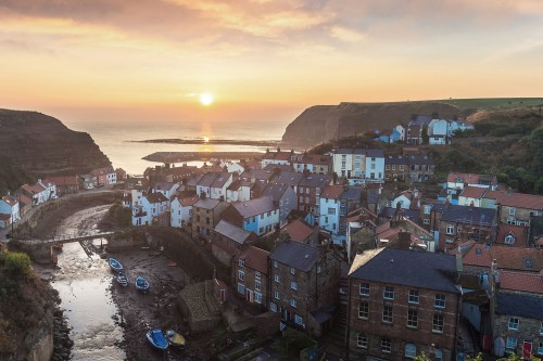 Early morning coast, Staithes, Yorkshire