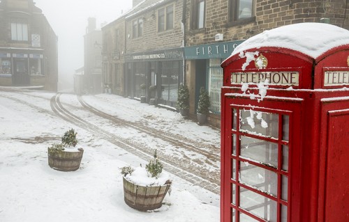 Haworth in the snow