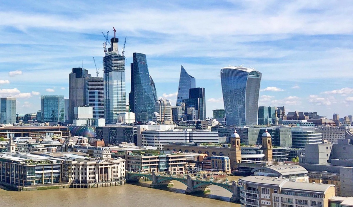 Old and new London skyline