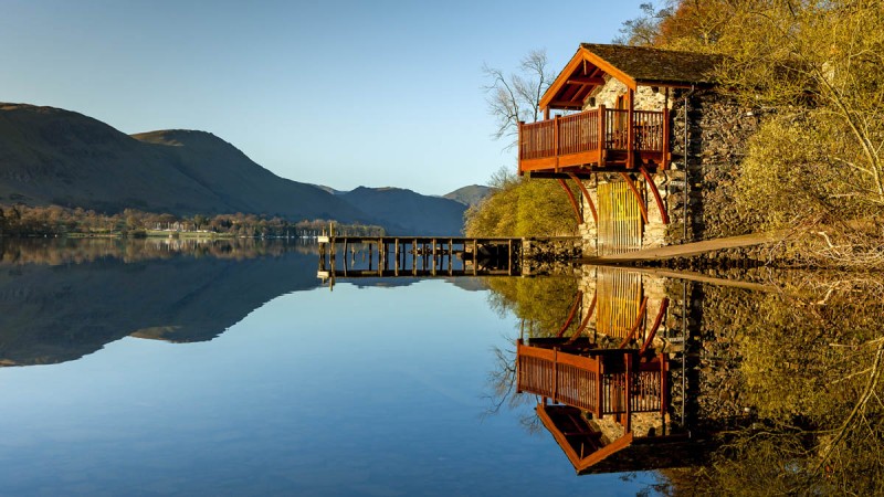 Duke of Portland Boathouse on Ullswater in the Lake District