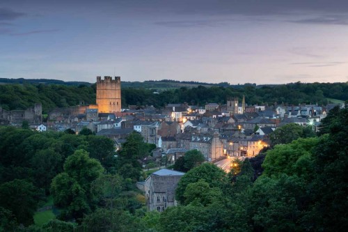 Twilight at Richmond in Yorkshire