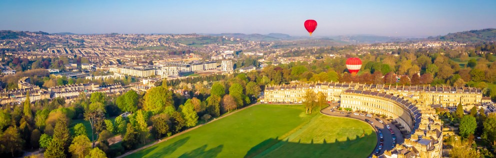 The city of Bath in Somerset