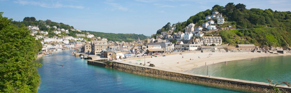 The town of Looe in Cornwall