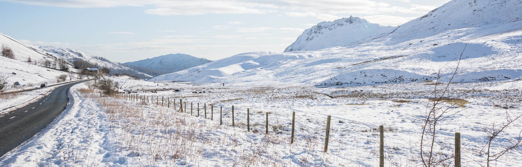 A snowy scene in the Lake District. Photograph by GRAHAM CUSTANCE