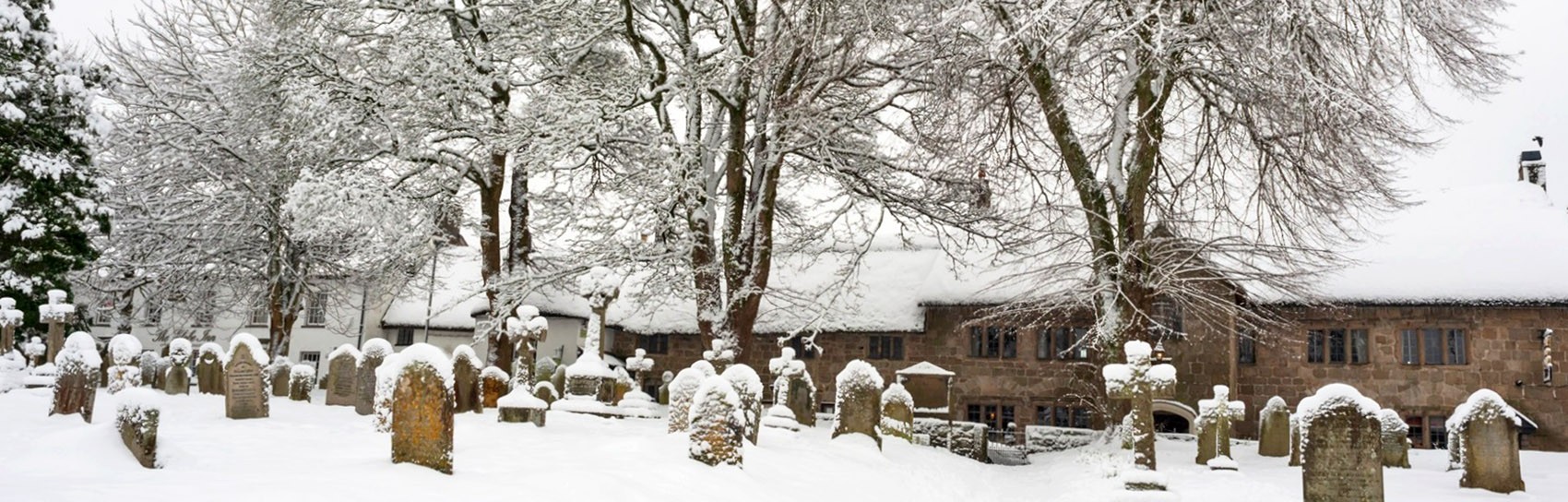 A wintry scene in Chagford in Devon. Photograph by SARAH CLARKE