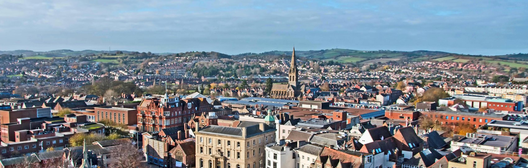 The city of Exeter in Devon. Photograph by ALEX GRAEME