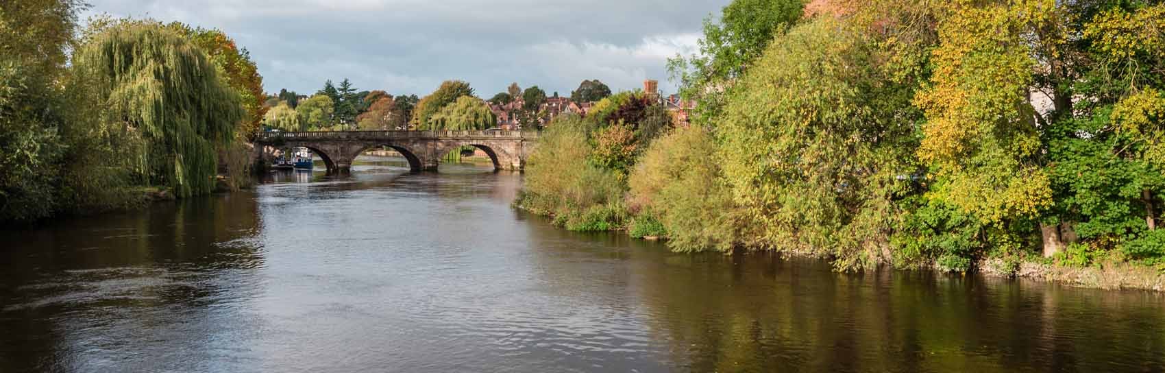 The River Severn at Shrewsbury. Photograph by MFARR