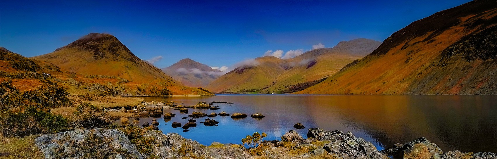 Wastwater looking towards Scafell Pike Lake District. Photograph by JEZ CAMPBELL